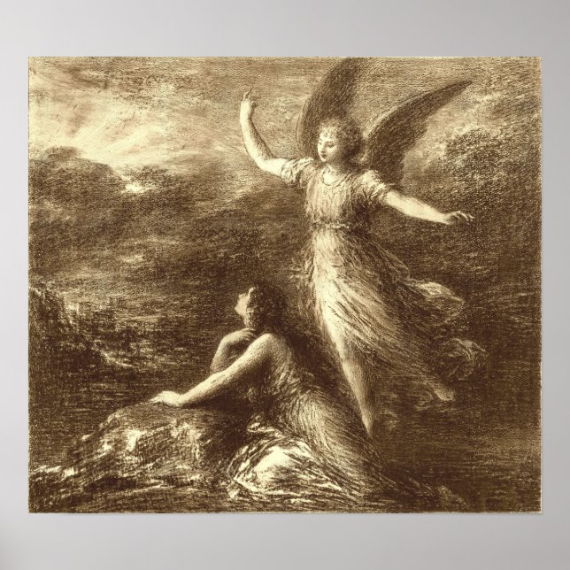 Póster Fantin-Latour - Paradise Y La Peri (Frente)
