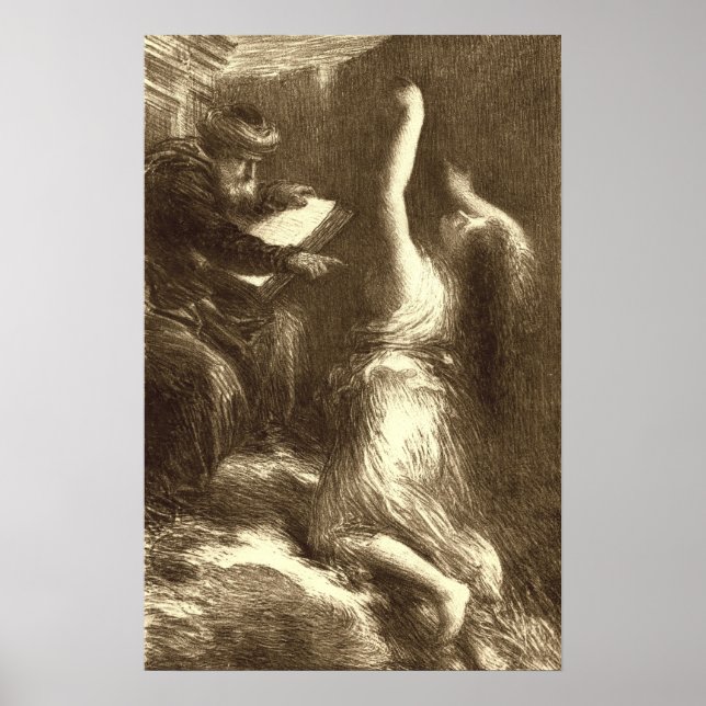 Póster Fantin-Latour - Parsifal Act II Evocation Kundry (Frente)