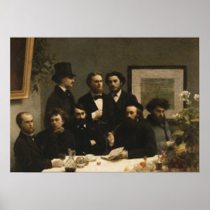 Póster Fantin-Latour - Por la tabla