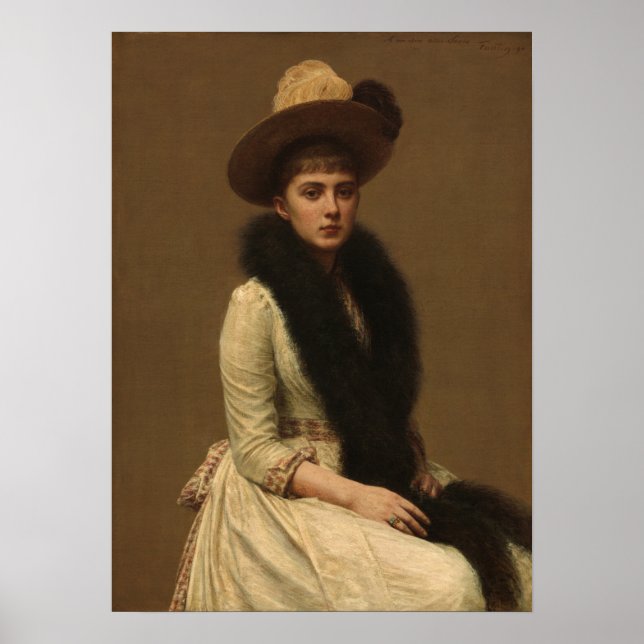 Póster Fantin-Latour - Retrato De Sonia (Frente)