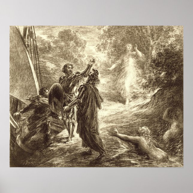 Póster Fantin-Latour - Rinaldo (Frente)