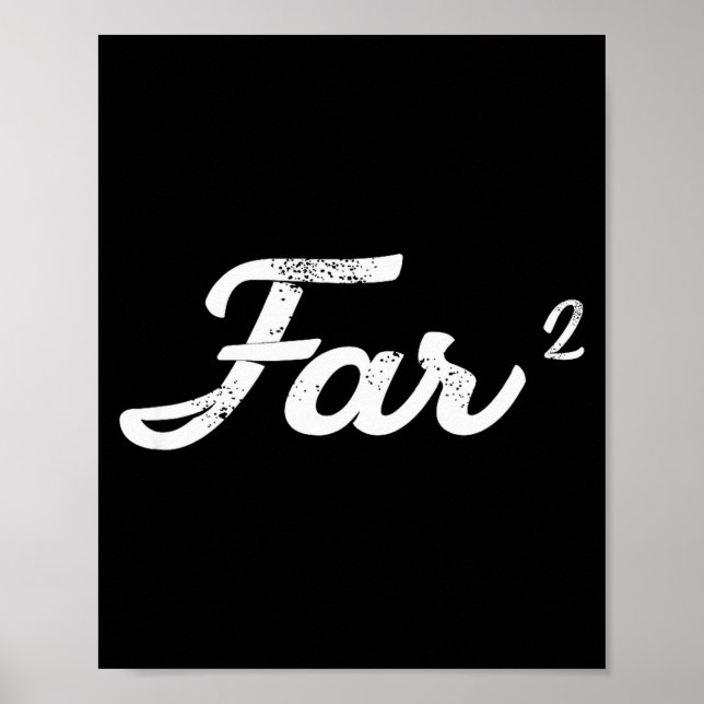 Póster Far Squared Farfar Swedish Or Danish Grandpa Funny (Frente)