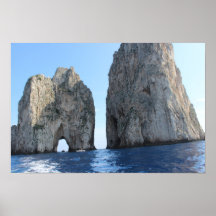 Faraglioni di Capri dal mare | Poster fotográfico