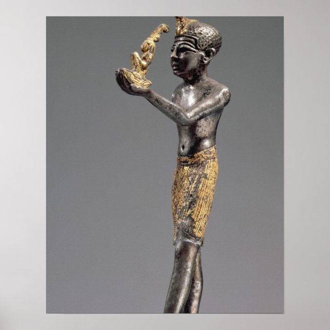 Póster Faraón ofreciendo una ofrenda ante la diosa Maat (Frente)