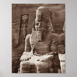 Póster Faraón Ramses II - Arquitectura egipcia - 1856