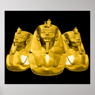 Póster Faraones de Egipto Dorado