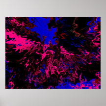 Farbexplosión Blau-Rot