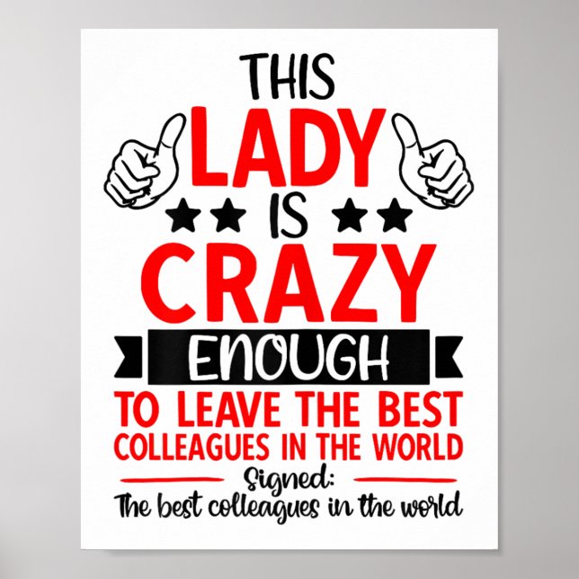 Póster Farewell Coworker Leaving Job, Coworker Going Away (Frente)