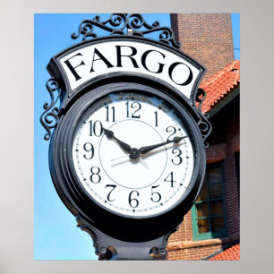 Póster Fargo Clock