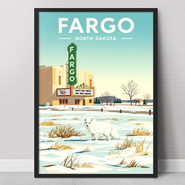 Póster Fargo Dakota del Norte vintage (Subido por el creador)