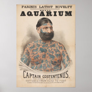 Póster Farinis Royal Aquarium Captain Costentenus Poster