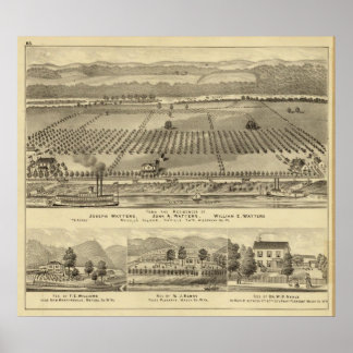 Póster Farm and residences of Joseph