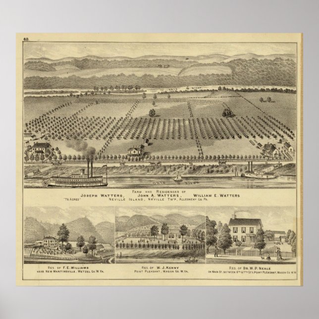 Póster Farm and residences of Joseph (Frente)