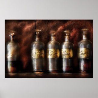 Póster Farmacéutico - Cinco Botellas