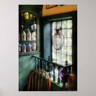 Póster Farmacéutico - En una ventana de Farmacéutico
