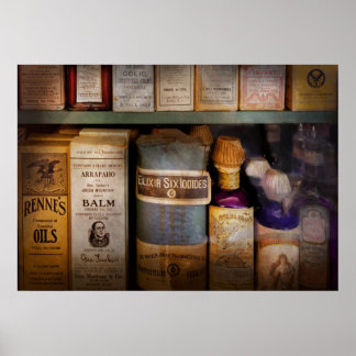 Póster Farmacia - Aceites y Bálsamos