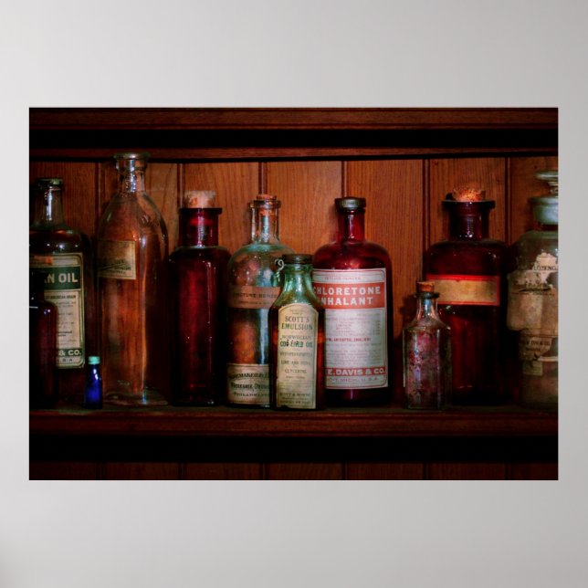 Póster Farmacia - Aceites y inhalantes (Frente)
