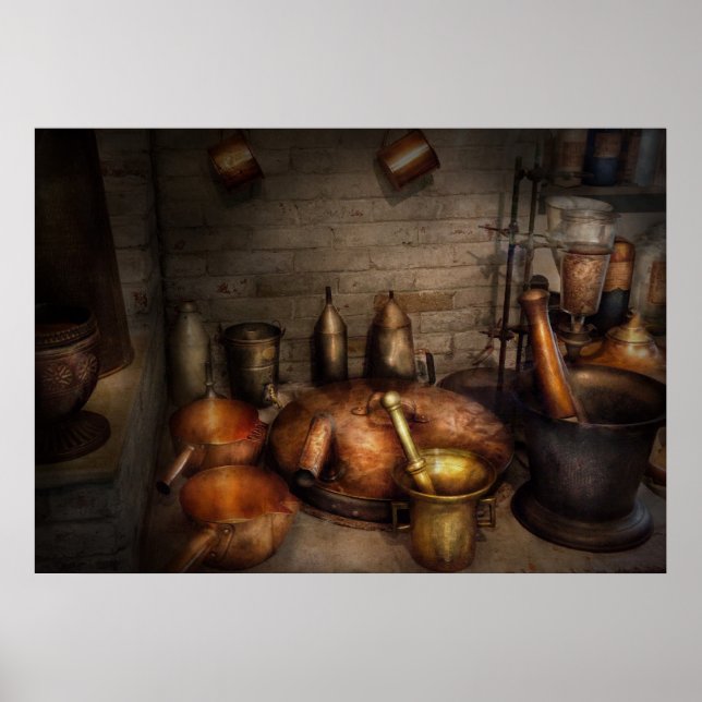 Póster Farmacia - cocina de alquimista (Frente)