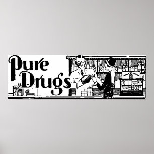Póster Farmacia de medicamentos puros 1