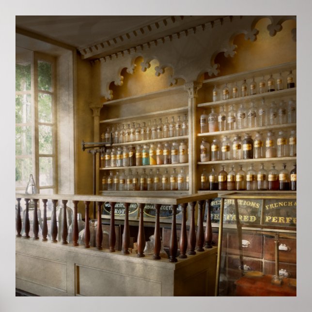 Póster Farmacia - La farmacia de la esquina (Frente)