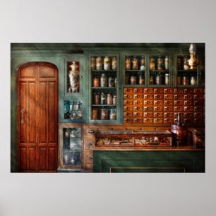 Póster Farmacia - medicina - remedios farmacéuticos