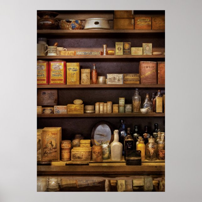 Póster Farmacia - Rápido, necesito una cura milagrosa (Frente)