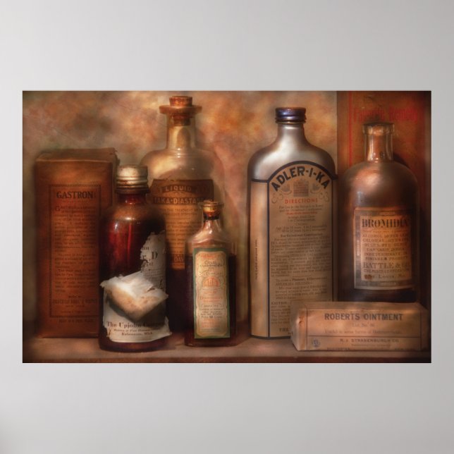 Póster Farmacia - Recursos para la indigestión (Frente)