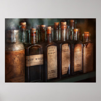 Póster Farmacia - Selección de jarabes