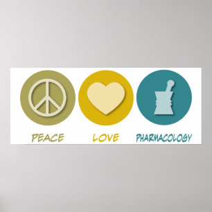 Póster Farmacología de amor por la paz