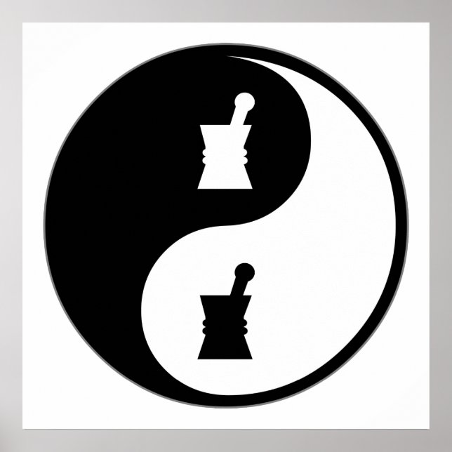 Póster Farmacología de Yin Yang (Frente)