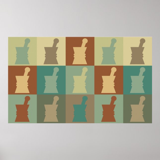 Póster Farmacología Pop Art (Frente)