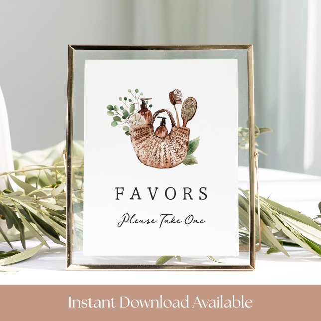 Póster Farmers Market Bridal Shower Favor Table Sign (Subido por el creador)