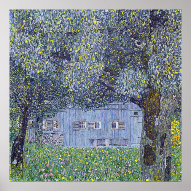 Póster Farmhouse, Gustav Klimt (Frente)