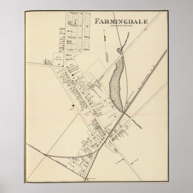 Póster Farmingdale, Nueva Jersey (Frente)
