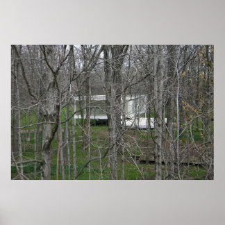 Póster Farnsworth House, Woods