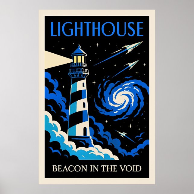 Póster Faro: Baliza en el Vacío (Frente)