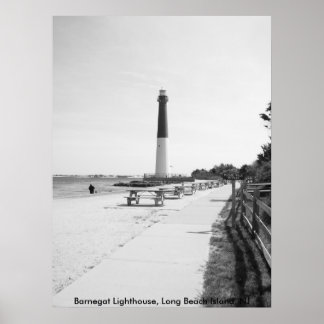 Póster Faro Barnegat, isla de Long Beach