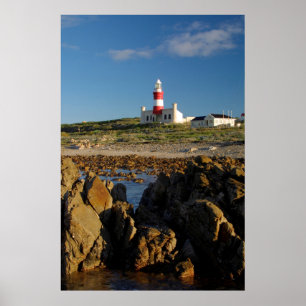 Póster Faro Cape Agulhas, Cabo Occidental