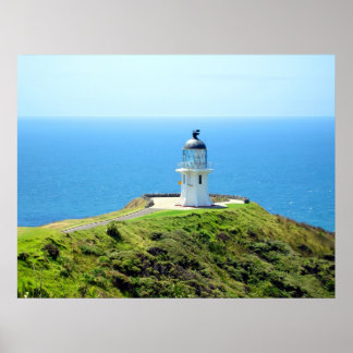 Póster Faro Cape Reinga, Northland, Nueva Zelanda