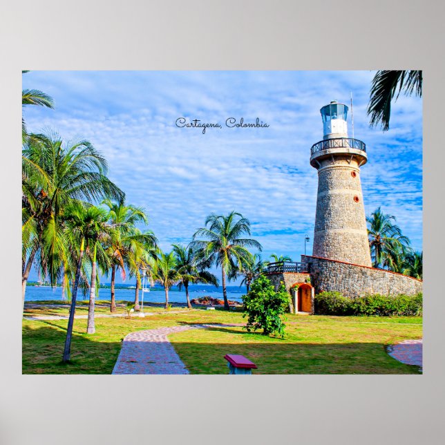 Póster Faro, Cartagena, Colombia (Frente)