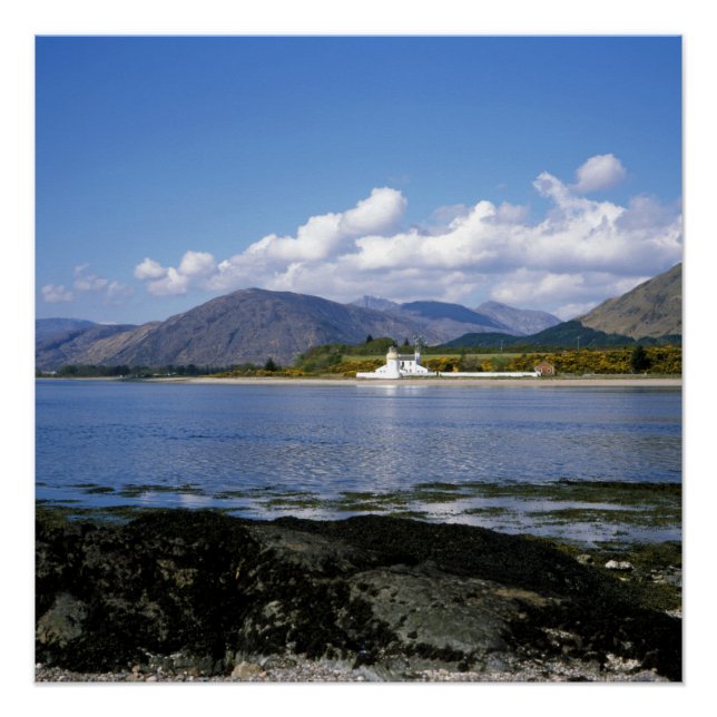 Póster Faro Corran Loch Linnhe Scotland (Anverso)