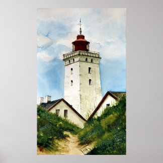 Póster Faro danés