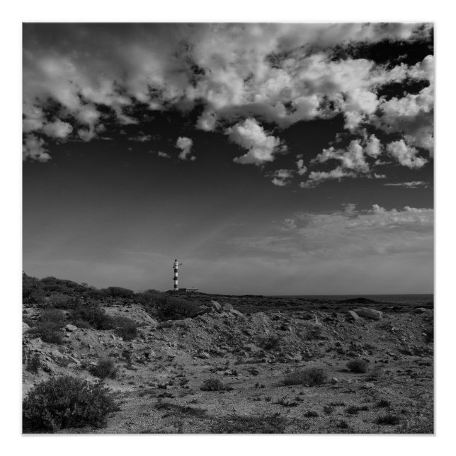 Póster Faro de Abona, Tenerife (Anverso)