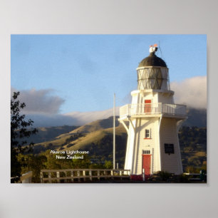 Póster Faro de Akaroa