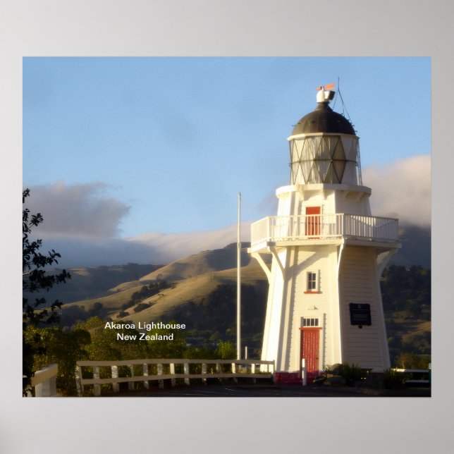 Póster Faro de Akaroa (Frente)