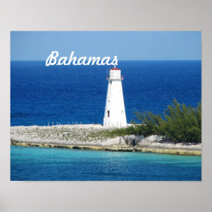 Póster Faro de Bahama