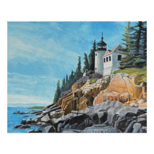 Póster Faro de Bass Harbor