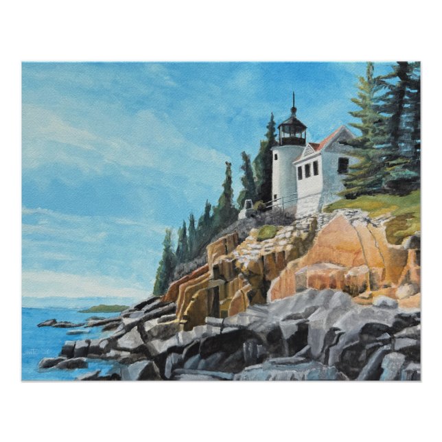 Póster Faro de Bass Harbor (Anverso)
