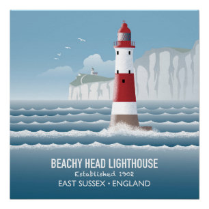 Póster Faro de Beachy Head