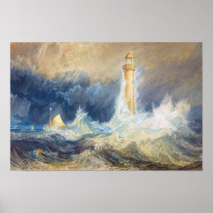 Póster Faro de Bell Rock Joseph Mallord William Turner